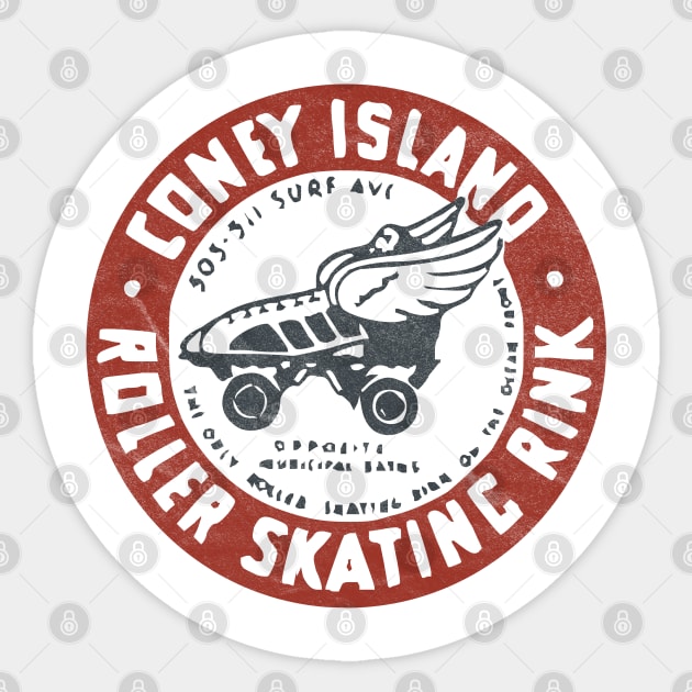 Coney Island Roller Skating Rink / Roller Skates Sticker by RCDBerlin